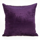 Pillows Body Pillow Covers - 18" x 7" x 18" Transitional Purple Solid Pillow Cover With Poly Insert HomeRoots