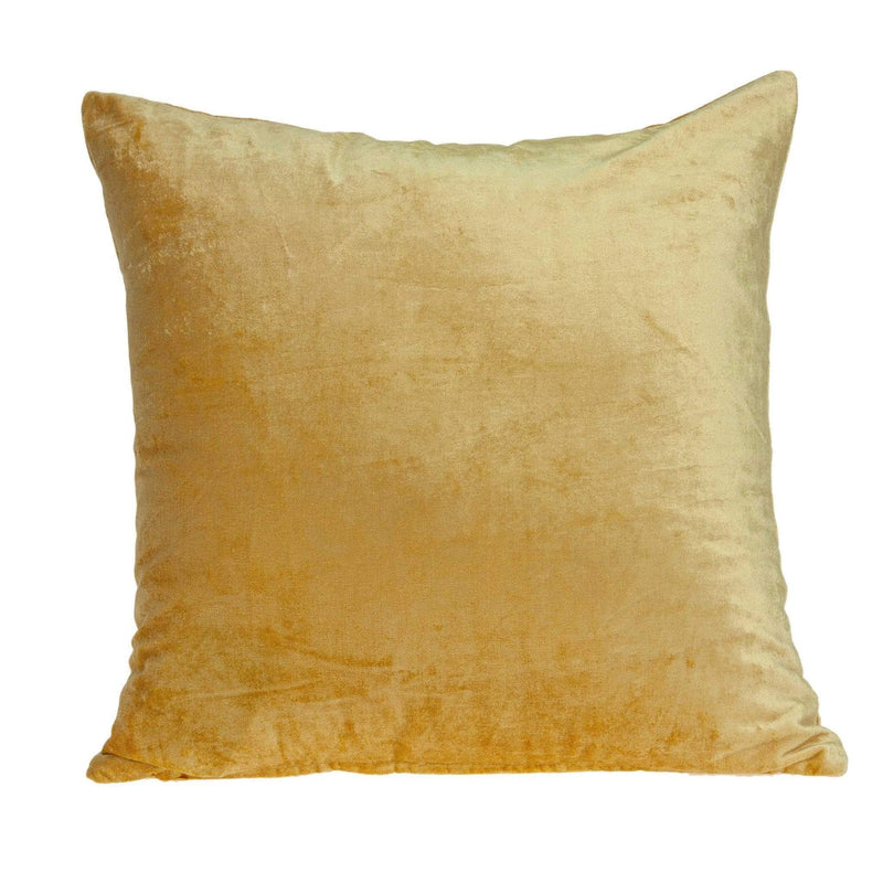 Pillows Body Pillow Covers - 18" x 7" x 18" Transitional Yellow Solid Pillow Cover With Poly Insert HomeRoots