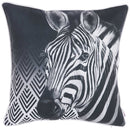 Pillows Body Pillow Covers - 18"x18" Animal Square Zebra Printed Decorative Throw Pillow Cover HomeRoots