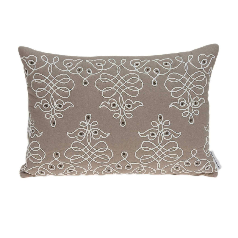 Pillows Body Pillow Covers - 20" x 0.5" x 14" Traditional Beige Pillow Cover HomeRoots