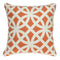 Pillows Body Pillow Covers - 20" x 0.5" x 20" Transitional Orange And White Pillow Cover HomeRoots