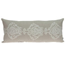 Pillows Body Pillow Covers - 28" x 0.5" x 12" Transitional Beige Pillow Cover HomeRoots