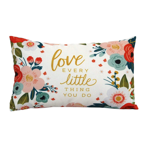 Pillows Body Pillow - "Love Every" Lumbar Pillow HomeRoots