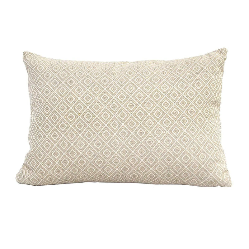 Pillows Body Pillow - Stylish Beige Lumbar Pillow HomeRoots