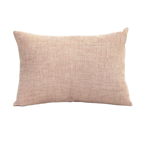 Pillows Body Pillow - Stylish Pink Tweed Lumbar Pillow HomeRoots