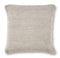 Pillows Chair Pillow - 20" x 20" Cotton Grey Pillow HomeRoots