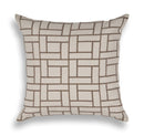 Pillows Chair Pillow - 20" x 20" Tan Pillow HomeRoots