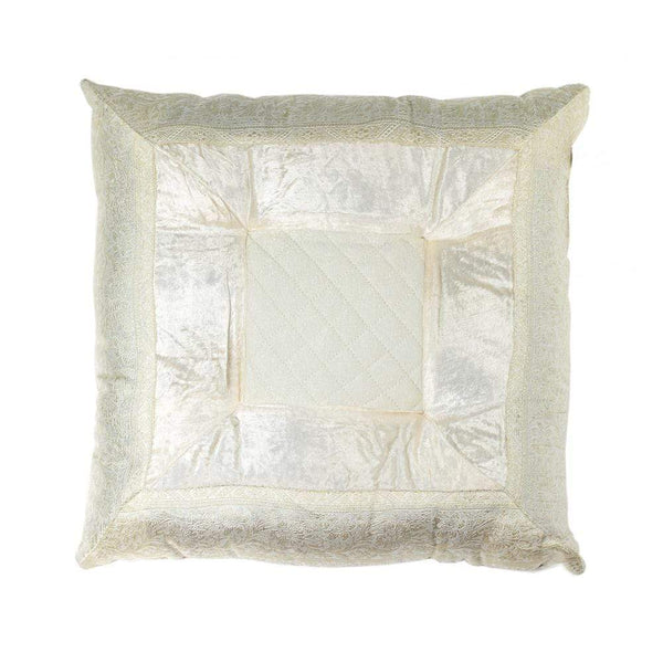 Pillows Chair Pillow - 3" x 18" x 18" Silk Off White Pillow HomeRoots