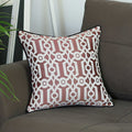 Pillows Cheap Throw Pillow Covers 17"x 17" Red Jacquard Geo Decorative Throw Pillow Cover 5630 HomeRoots