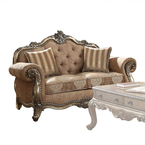 Pillows Cheap Throw Pillows - 35" X 69" X 42" Fabric Vintage Oak Upholstery Poly Resin Loveseat w/2 Pillows HomeRoots