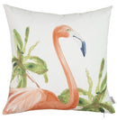 Pillows Christmas Pillow Covers - 18"x 18" Tropical Square Flamingo Decorative Throw Pillow Cover HomeRoots