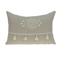 Pillows Christmas Pillow Covers - 20" x 6" x 14" Transitional Beige Pillow Cover With Down Insert HomeRoots