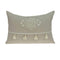 Pillows Christmas Pillow Covers - 20" x 6" x 14" Transitional Beige Pillow Cover With Down Insert HomeRoots