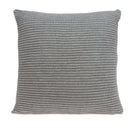 Pillows Christmas Pillow Covers - 20" x 7" x 20" Cool Transitional Gray Pillow Cover With Down Insert HomeRoots