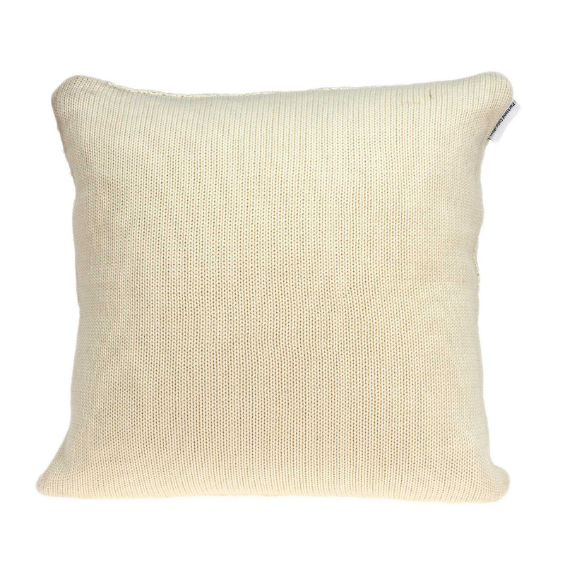 Pillows Christmas Pillow Covers - 20" x 7" x 20" Transitional Beige Pillow Cover With Down Insert HomeRoots