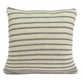 Pillows Christmas Pillow Covers - 20" x 7" x 20" Transitional Striped Tan Pillow Cover With Down Insert HomeRoots