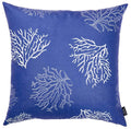 Pillows Couch Pillow Covers - 18"x18" Blue Nautica Reef Decorative Throw Pillow Cover Printed HomeRoots