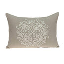 Pillows Couch Pillow Covers - 20" x 6" x 14" Traditional Beige Pillow With Poly Insert HomeRoots