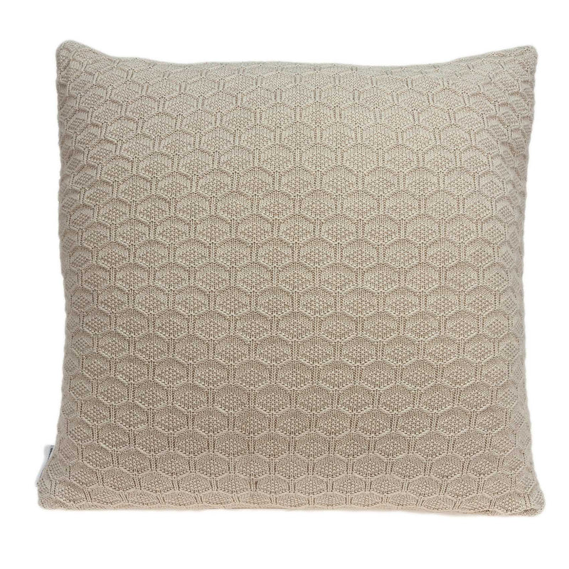 Pillows Couch Pillow Covers - 20" x 7" x 20" Decorative Transitional Tan Pillow Cover With Poly Insert HomeRoots