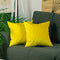 Pillows Decorative Pillow Covers - 18"x 18" Yellow Velvet Decorative Throw Pillow Cover (2 Pcs in set) HomeRoots
