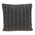 Pillows Decorative Pillow Covers - 18" x 5" x 18" Transitional Charcoal Pillow Cover With Poly Insert HomeRoots