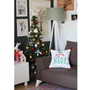 Pillows Decorative Pillow Covers - 18"x18" Christmas Noel Printed Decorative Throw Pillow Cover HomeRoots