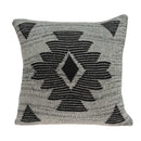 Pillows Decorative Pillow Covers - 20" x 7" x 20" Southwest Gray Cotton Pillow Cover With Poly Insert HomeRoots