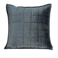 Pillows Decorative Pillow Covers - 20" x 7" x 20" Transitional Charcoal Solid Quilted Pillow Cover With Poly Insert HomeRoots