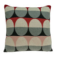 Pillows Decorative Pillow Covers - 20" x 7" x 20" Transitional Gray And Red Pillow Cover With Poly Insert HomeRoots