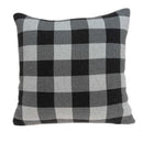 Pillows Decorative Pillow Covers - 20" x 7" x 20" Transitional Gray Cotton Pillow Cover With Poly Insert HomeRoots