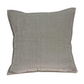 Pillows Decorative Pillow Covers - 20" x 7" x 20" Transitional Gray Solid Quilted Pillow Cover With Poly Insert HomeRoots
