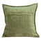 Pillows Decorative Pillow Covers - 20" x 7" x 20" Transitional Olive Solid Quilted Pillow Cover With Poly Insert HomeRoots