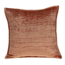 Pillows Decorative Pillow Covers - 20" x 7" x 20" Transitional Orange Solid Quilted Pillow Cover With Poly Insert HomeRoots