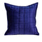 Pillows Decorative Pillow Covers - 20" x 7" x 20" Transitional Royal Blue Quilted Pillow Cover With Poly Insert HomeRoots