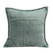 Pillows Decorative Pillow Covers - 20" x 7" x 20" Transitional Sea Foam Solid Quilted Pillow Cover With Poly Insert HomeRoots