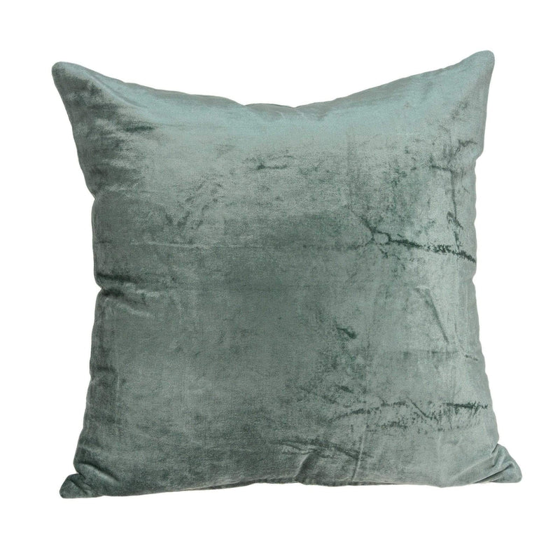 Pillows Decorative Pillow Covers - 22" x 7" x 22" Transitional Sea Foam Solid Pillow Cover With Poly Insert HomeRoots