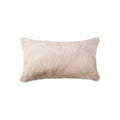 Pillows Decorative Pillows - 12" x 20" x 5" Beige Faux - Pillow HomeRoots