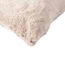 Pillows Decorative Pillows - 12" x 20" x 5" Beige Faux - Pillow HomeRoots