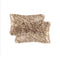 Pillows Decorative Pillows - 12" x 20" x 5" Tan, Faux - Pillow 2-Pack HomeRoots