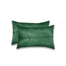 Pillows Decorative Pillows - 12" x 20" x 5" Verde, Cowhide - Pillow 2-Pack HomeRoots