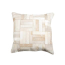 Pillows Decorative Pillows - 18" x 18" x 5" Natural Parquet Cowhide - Pillow HomeRoots