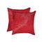 Pillows Decorative Pillows - 18" x 18" x 5" Wine Cowhide - Pillow 2-Pack HomeRoots