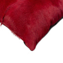 Pillows Decorative Pillows - 18" x 18" x 5" Wine Cowhide - Pillow 2-Pack HomeRoots