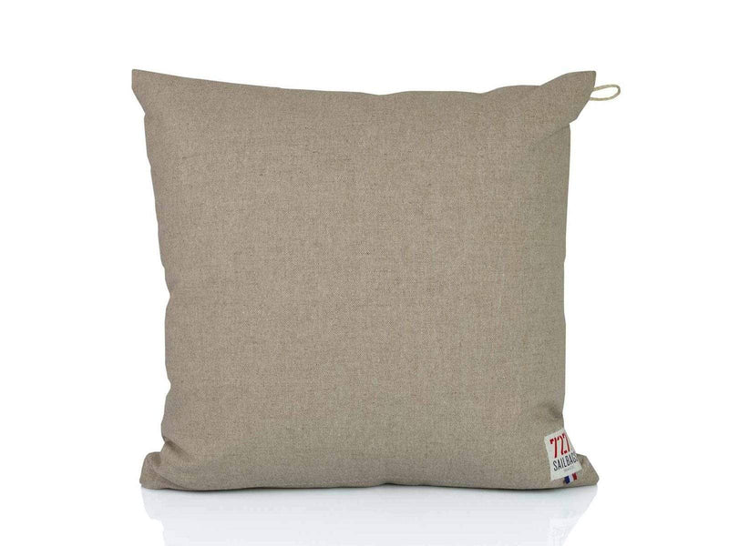 Pillows Down Pillows - 19.29" X 19.29" X 6.30" Linen Recycled Sailcloth Pillow Ambre Leather 6 HomeRoots