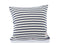 Pillows Down Pillows - 19.29" X 19.29" X 6.30" Striped Recycled Sailcloth Pillow Red 5 HomeRoots