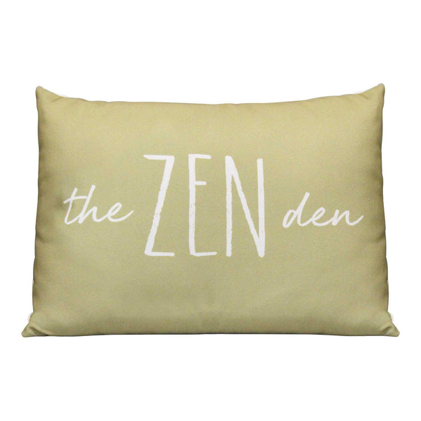 Pillows Down Pillows - 20" X 4" X 14" Olive Polyester Pillow HomeRoots