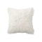 Pillows Faux Fur Pillows - 18" x 18" x 5" Off White Faux Fur - Pillow HomeRoots