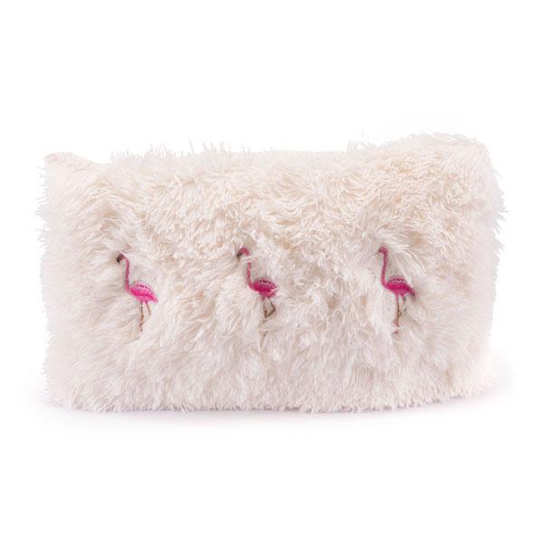 Pillows Foam Pillow - 11.8" X 19.7" X 1.2" Ivory And Pink Dancing Flamingos Pillow HomeRoots