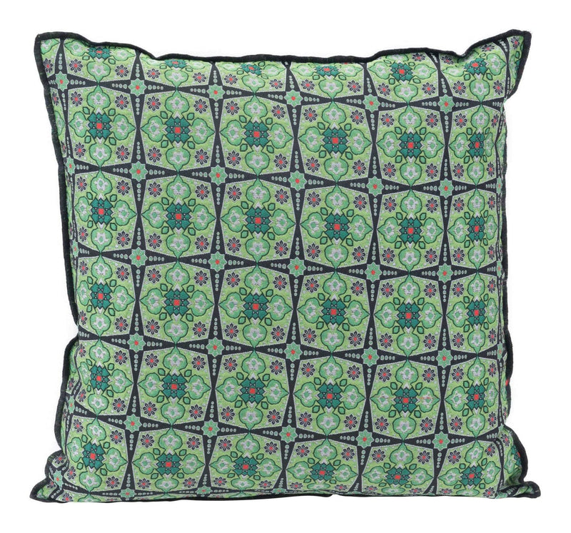Pillows Foam Pillow - 16.9" x 16.9" x 5.1" Green, Foam, Pillow HomeRoots