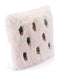 Pillows Foam Pillow - 17.7" x 17.7" x 1.2" Beige & Pink, Foam, Cactus Pillow HomeRoots